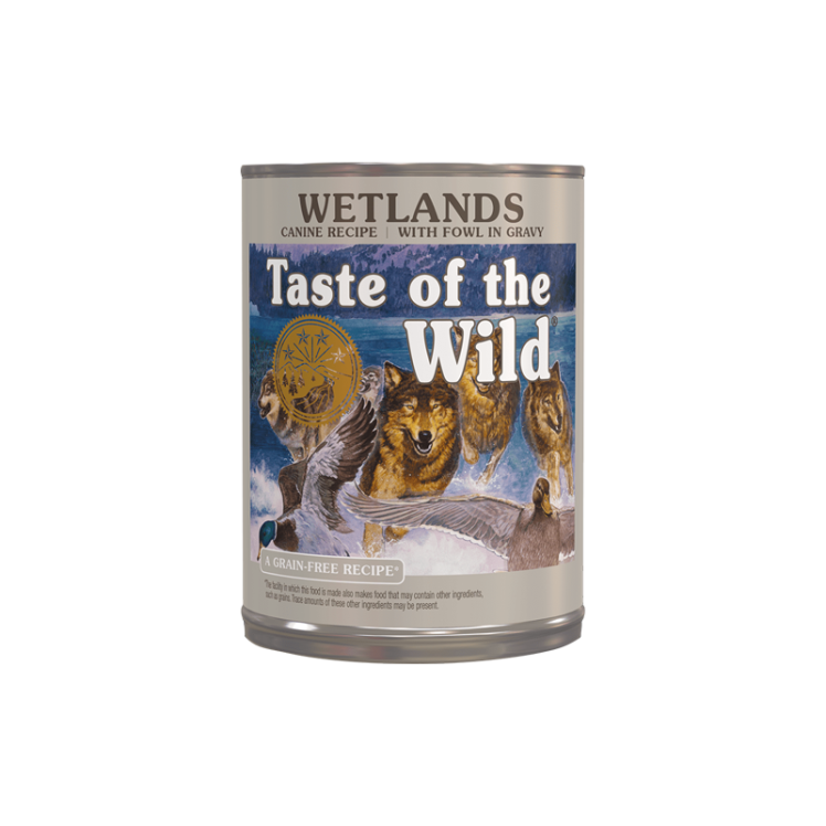 کنسرو غذای سگ تیست آف د ویلد مدل وت لند کنین وزن 390 گرم