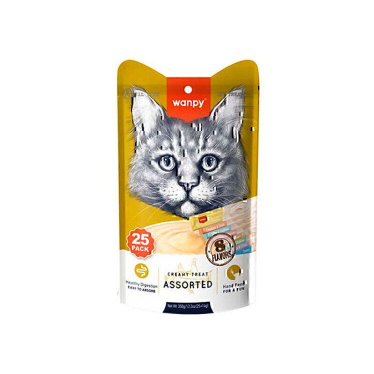 بستنی گربه ونپی با طعم های مختلف بسته 25 عددی