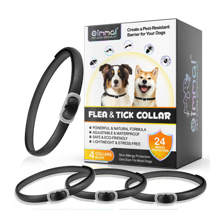 تصویر قلاده ضدکک و کنه مشکی سگ اویمال