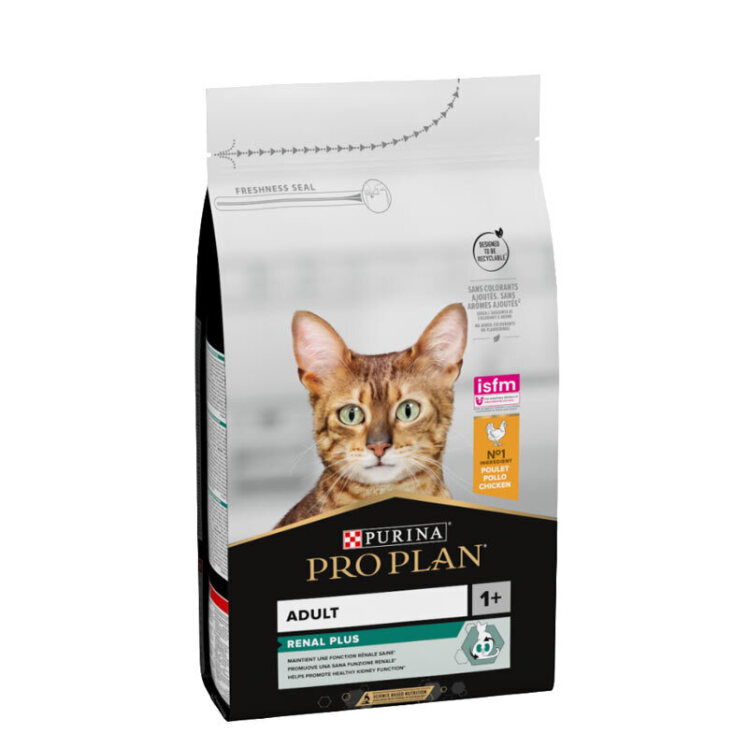 تصویر غذای خشک رنال پلاس گربه بالغ پروپلن با طعم مرغ وزن 3 کیلوگرم