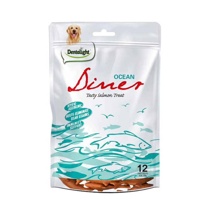 تصویر تشویقی مخصوص سگ نوتری دینر دنتالایت با طعم سالمون بسته 12 عددی
