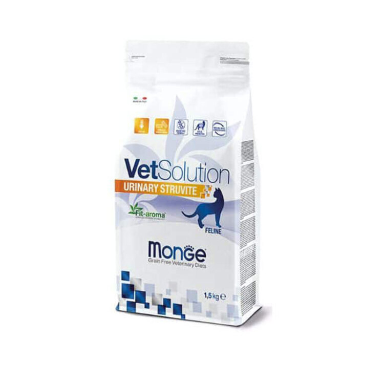 تصویر غذای خشک درمانی گربه مونژ مناسب برای دفع سنگ ادراری وزن 1.5 کیلوگرم