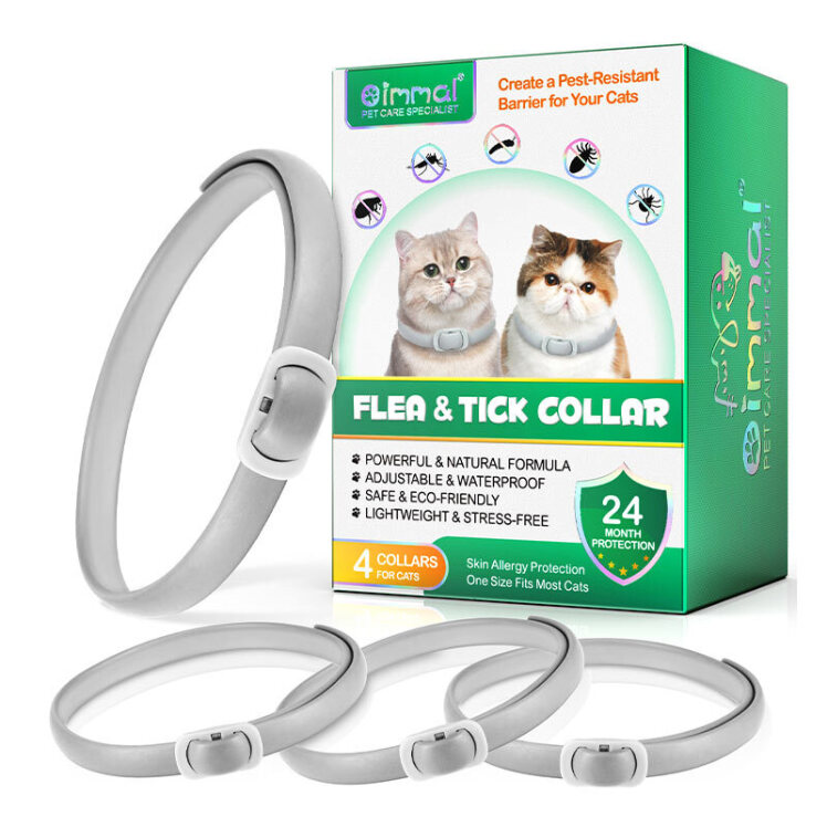 تصویر قلاده ضدکک و کنه نقره ای گربه اویمال