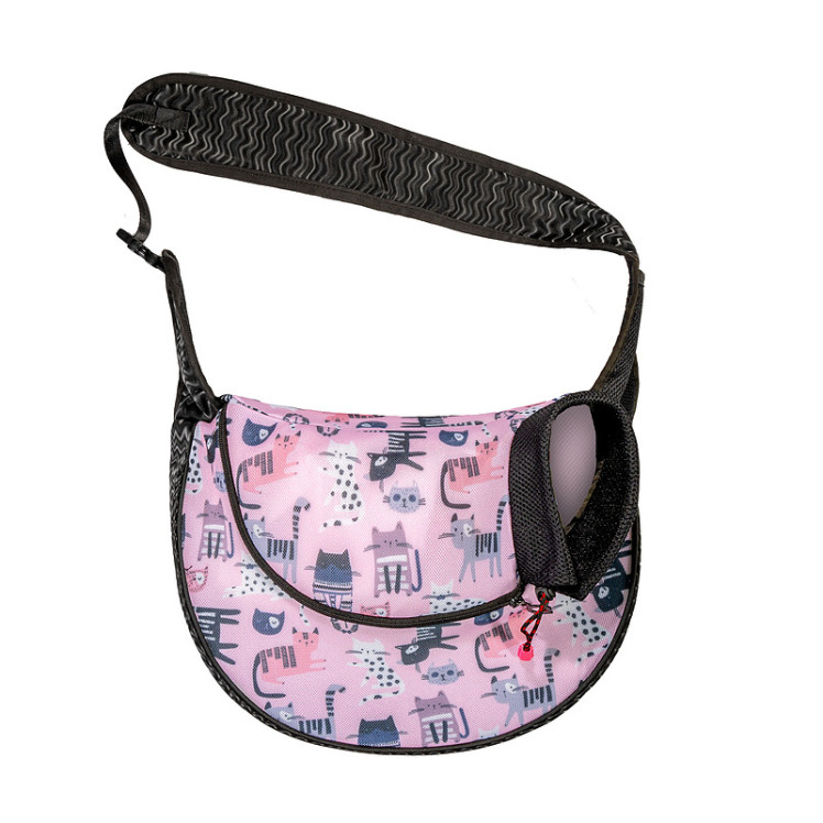 عکس کیف شانه‌ای سگ و گربه تادو مدل تنفسی طرح 1