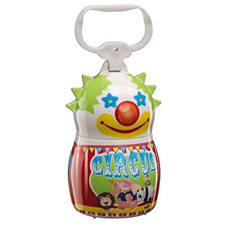 تصویر محفظه کیسه فضولات فرپلاست طرح دلقک از نمای رو به رو