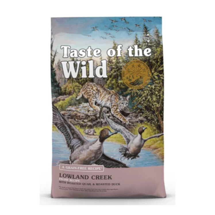 تصویر غذای خشک گربه تیست اف د وایلد با طعم بلدرچین و اردک کبابی وزن 6.6 کیلوگرم