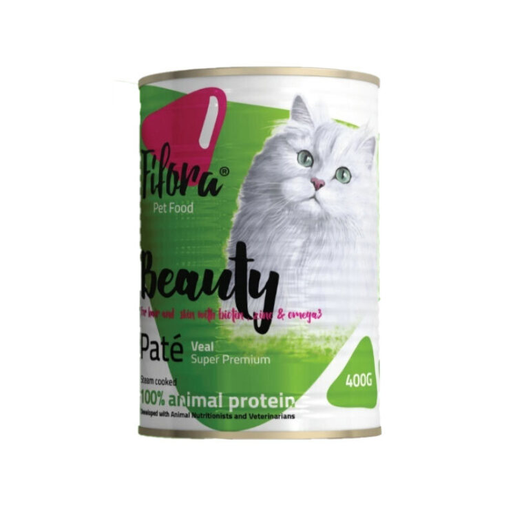 تصویر کنسرو غذای گربه فیفورا با طعم گوشت گوساله وزن 400 گرم