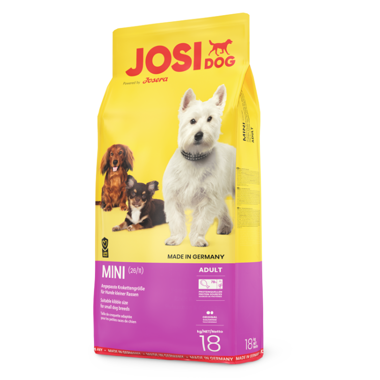 تصویر غذای خشک سگ بالغ نژاد کوچک جوسی داگ جوسرا وزن 18 کیلوگرم