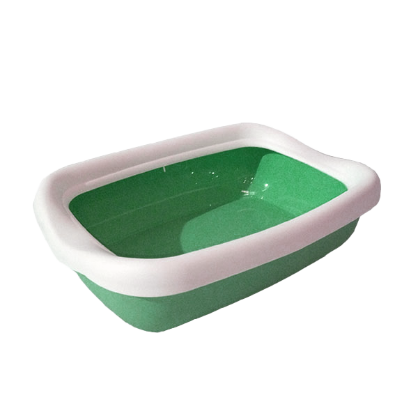 ظرف خاک گربه لبه دار ام پی اس مدل بتا سبز