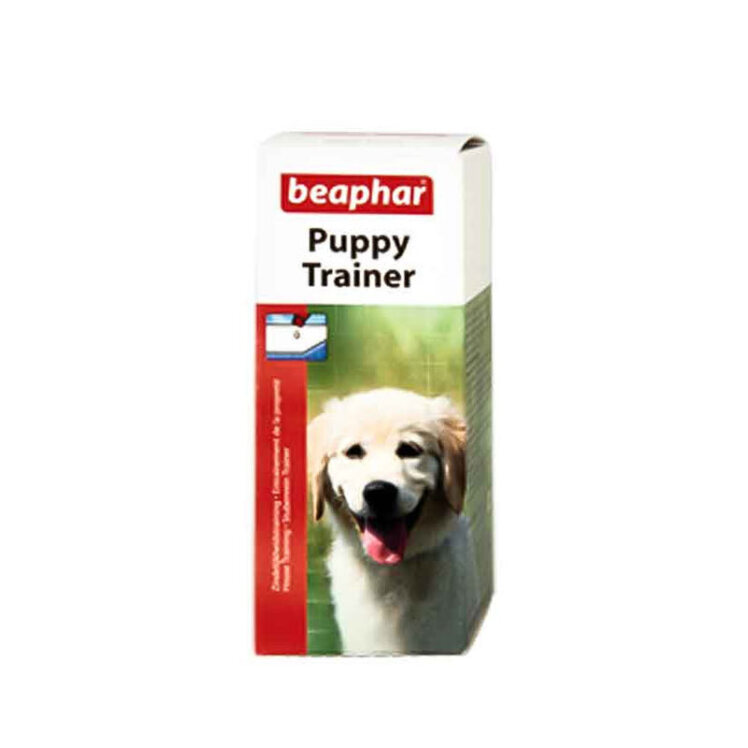 تصویر بسته‌بندی قطره آموزش ادرار مخصوص سگ بیفار حجم 20 میلی‌لیتر پت استوک