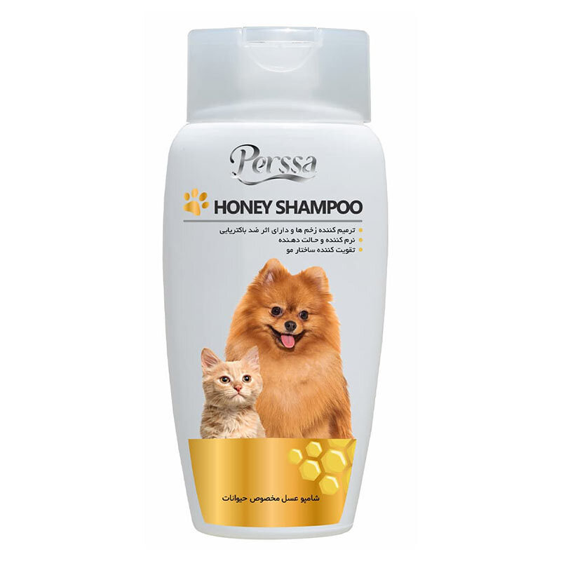  عکس شامپو حیوانات پرسا مدل Honey New حجم 250 میلی لیتر 