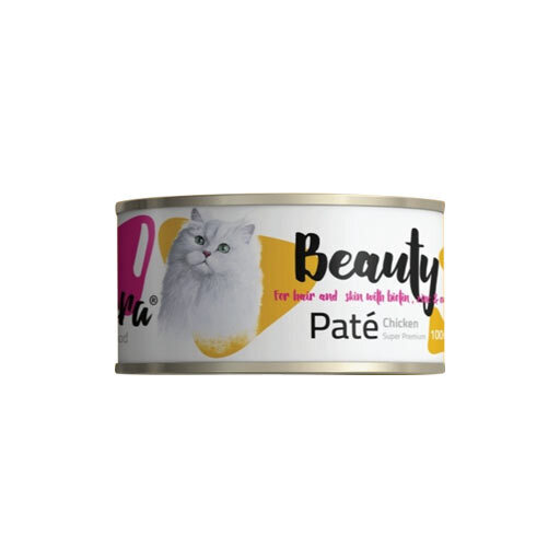  تصویر کنسرو غذای گربه مخصوص پوست و مو فیفورا با طعم مرغ وزن 100 گرم 
